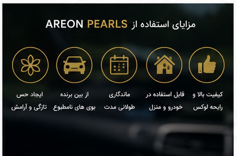 خوشبو کننده خودرو آرئون سری مروارید (Pearls)