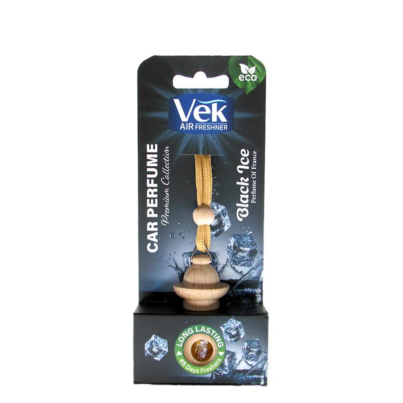 خوشبو کننده آویز برند vek با رایحه black ice